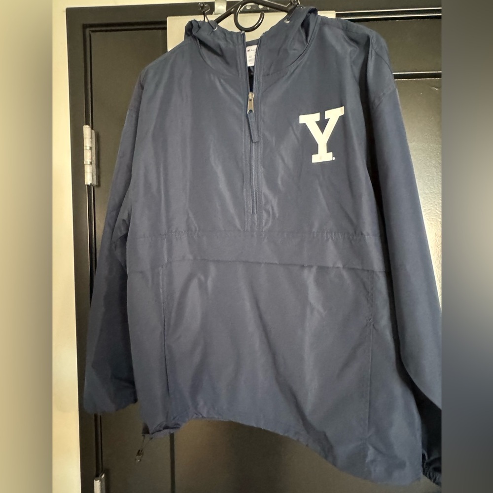 Yale Champion Navy Blue Rain Jacket